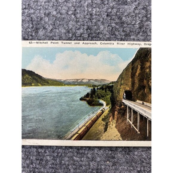 Vintage Oregon Postcard Lot Of 6 Mt Hood Sunken Rose Garden Columbia River Falls - Picture 13 of 16